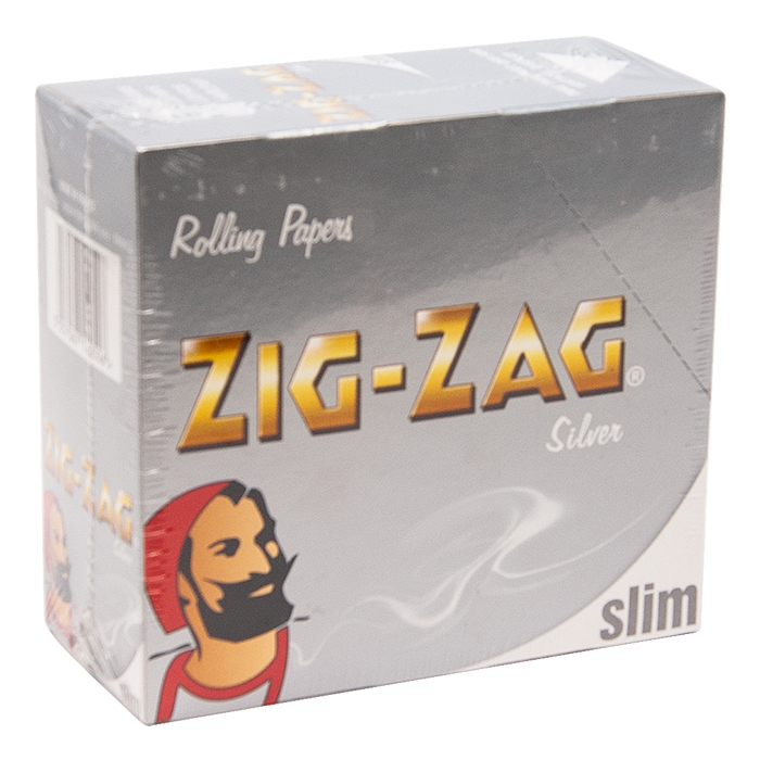 Zig Zag Silver King Slim Rolling Paper Ct 50