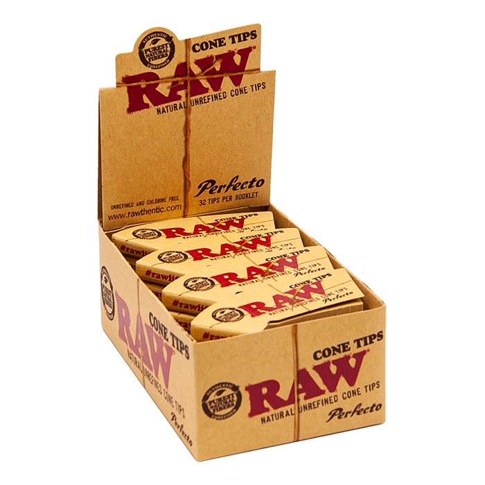 Raw Perfecto Cone Tips Display Of 24