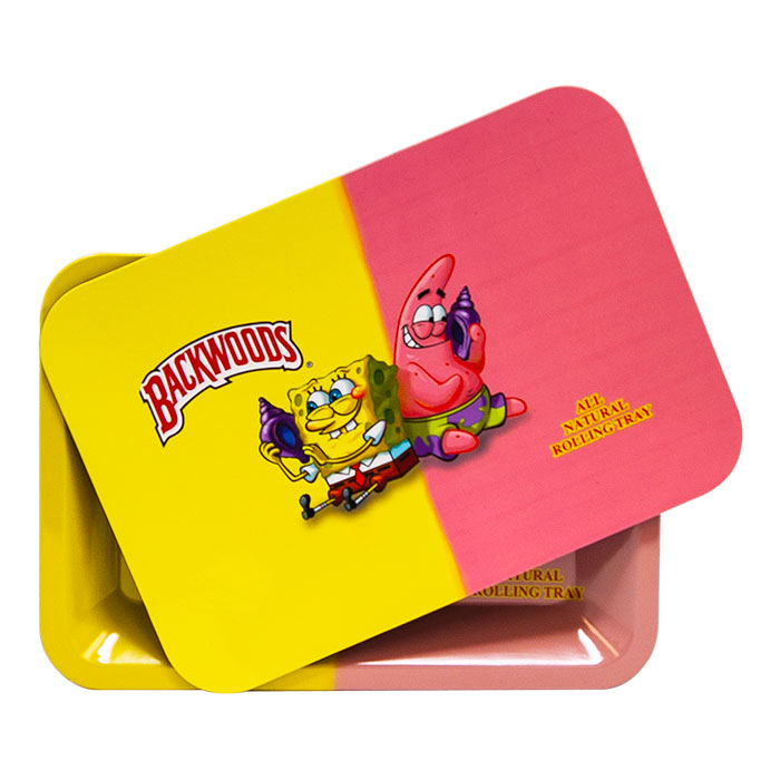 Sponge Bob and Patrick Star Small Rolling Tray With Lid