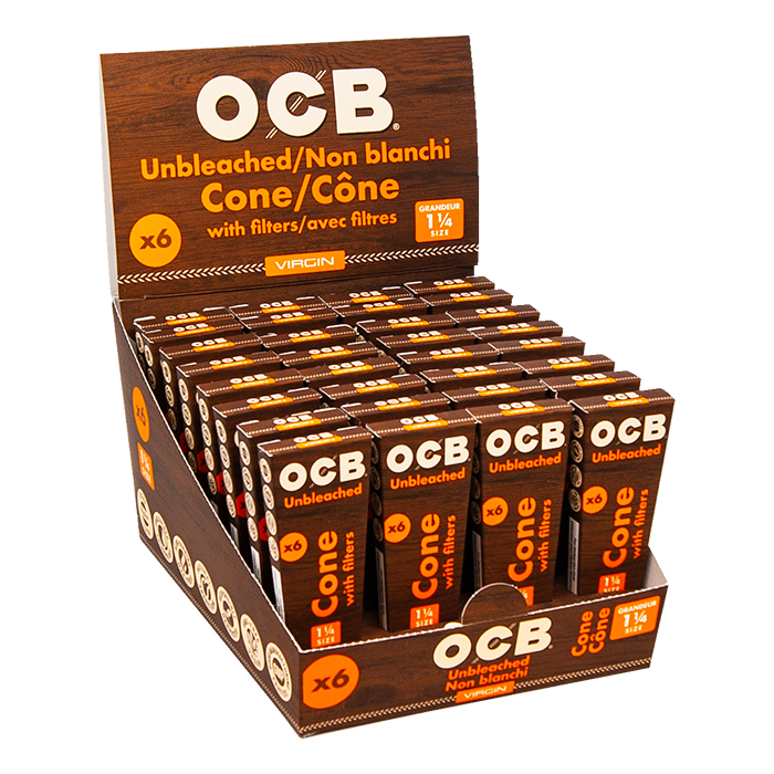 OCB Unbleached Ultra Fine Cones 1.25