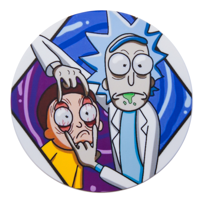 Silicone Rick & Morty Blue Bong Mat