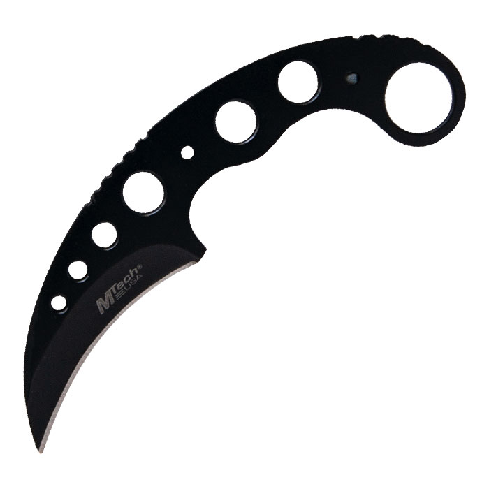 M Tech Black Curly Hunting Knife