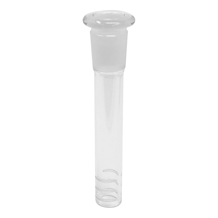 Clear  Plain Glass  Down Stem With 14F/19M  3 Inches