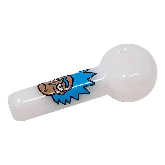 Rick And Morty Hand Glass Blown Pipe 5 Inches
