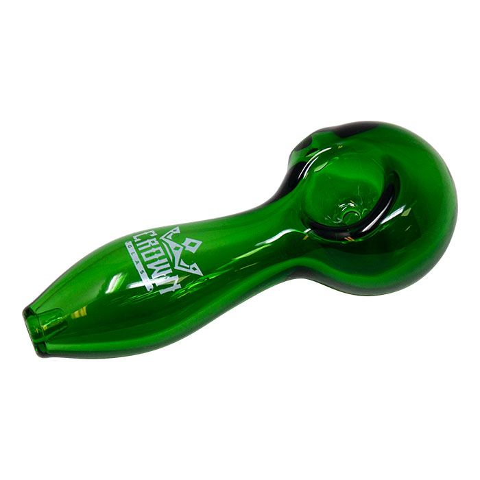 Green Crown Glass Classic Pipe 4 Inches