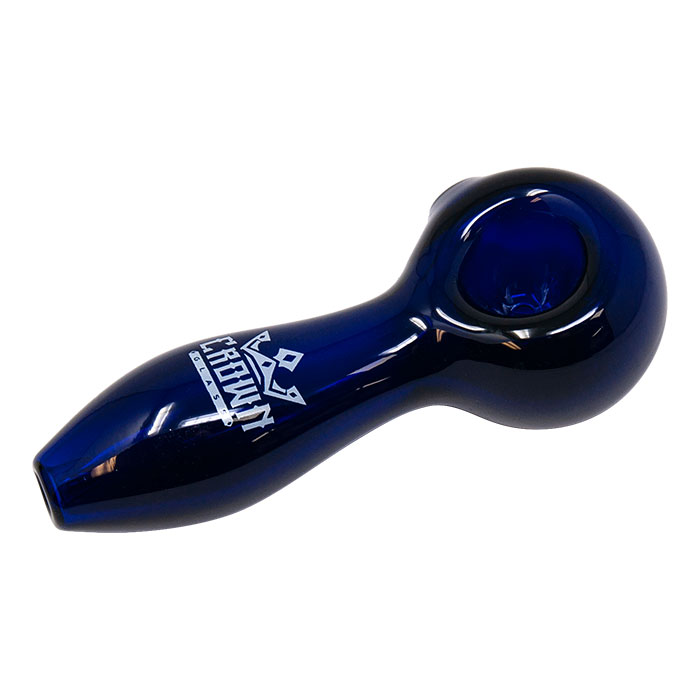Blue Crown Glass Classic Pipe 4 Inches
