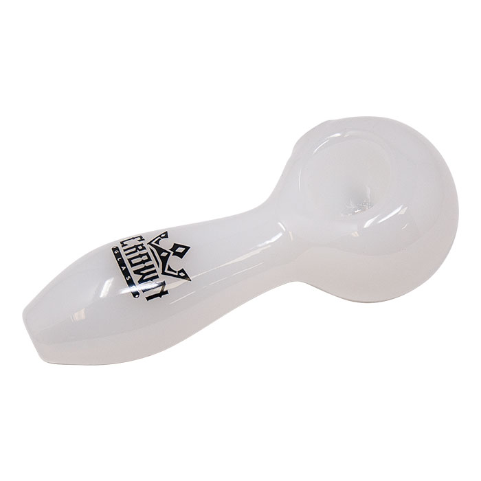White Crown Glass Classic Pipe 4 Inches