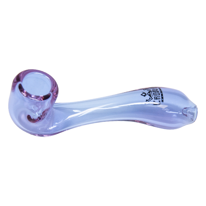 Purple Crown Glass Sherlock Pipe 6 Inches