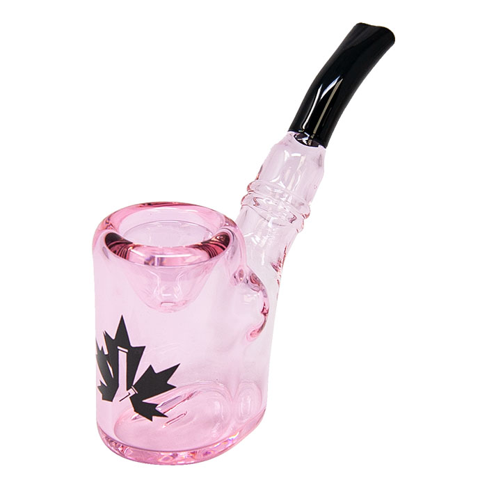 Maple Glass Pink Hefner Hand Pipe 5 Inches