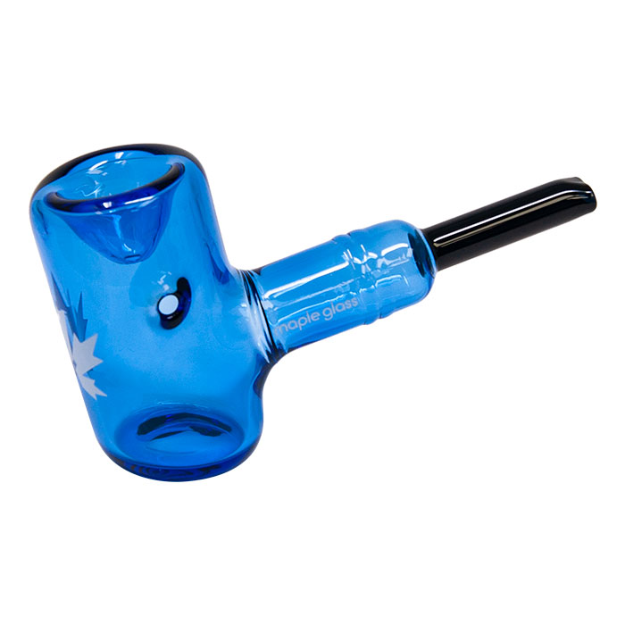 Maple Glass Sky Blue Oxford Hammer Pipe 5.5 Inches