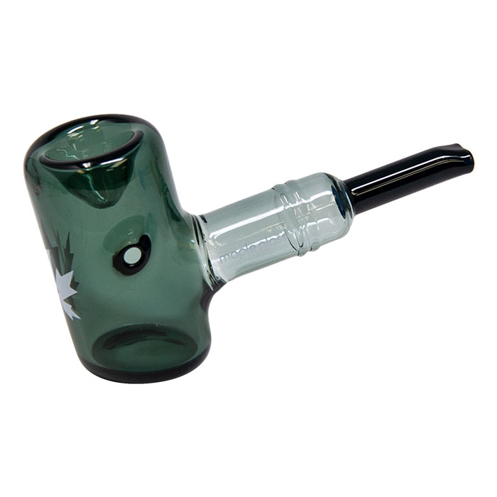 Maple Glass Grey Oxford Hammer Pipe 5.5 Inches