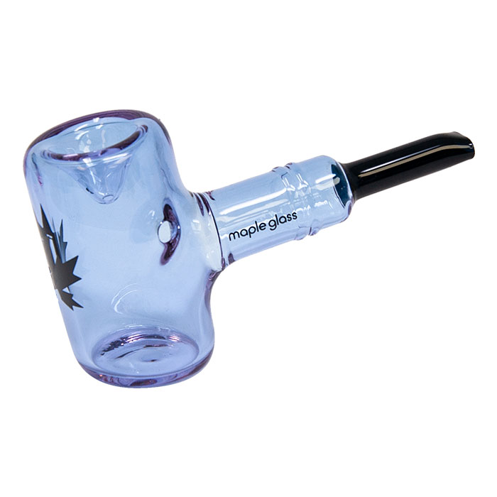 Maple Glass Purple Oxford Hammer Pipe 5.5 Inches