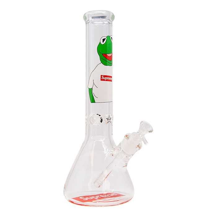 Kermit The Frog 9mm Thick Glass Bong 14 Inches