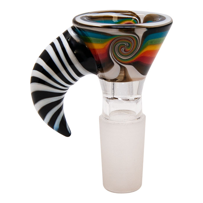 Reverse Art Rainbow Glass Bowl 14mm