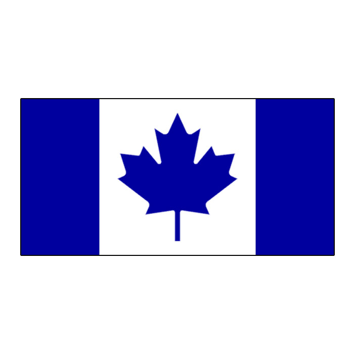 Canada Blue White Flag