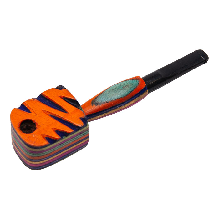 Colorful Wooden Flip Pipe 4.5 Inches
