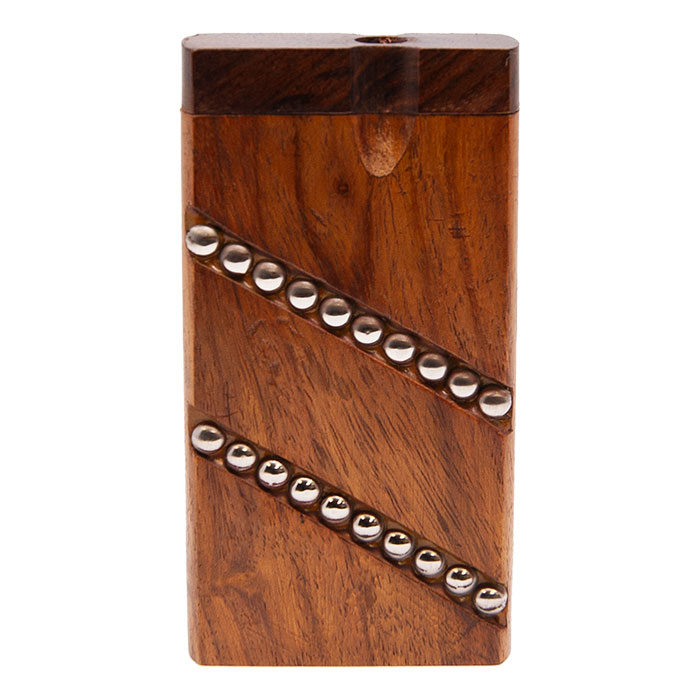 Diagonally Steel Dotted Line Wooden Dugout 4 inches