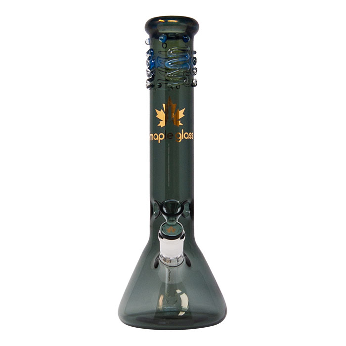 Maple Glass Grey Color Beaker Bong 14 Inches