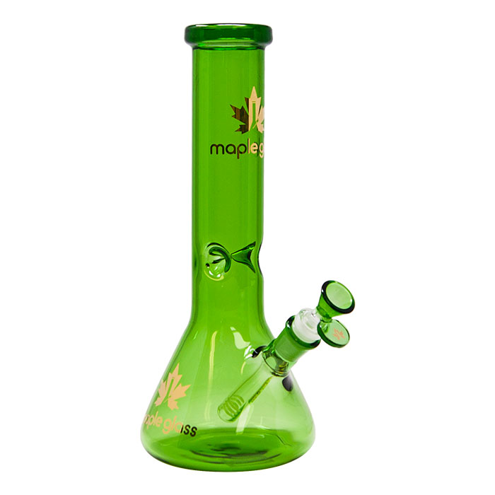 Maple Glass Green Color Beaker Bong 12 Inches