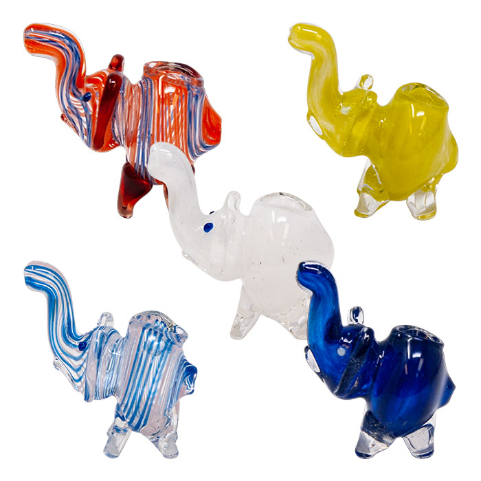 Small Elephant Glass Pipe 2.5 Inches
