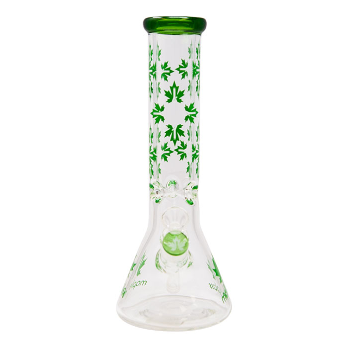 Green Maple Glass Bong 12 Inches