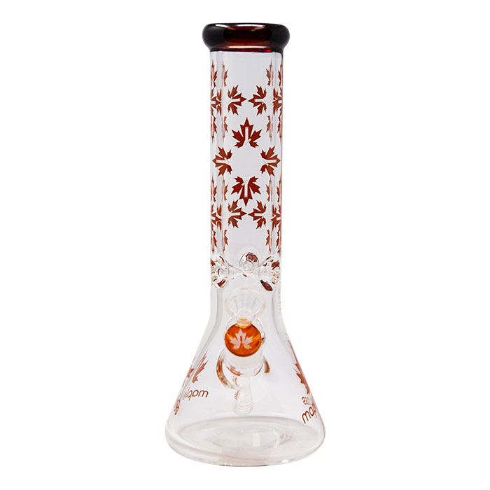 Amber Maple Glass Bong 12 Inches
