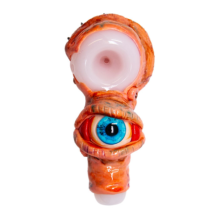 Angry Blue-Eyed Monster Hand Pipe 5 Inches