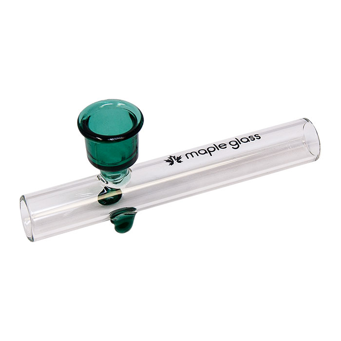 Maple Glass Teal Glass Pipe 4.5 Inches