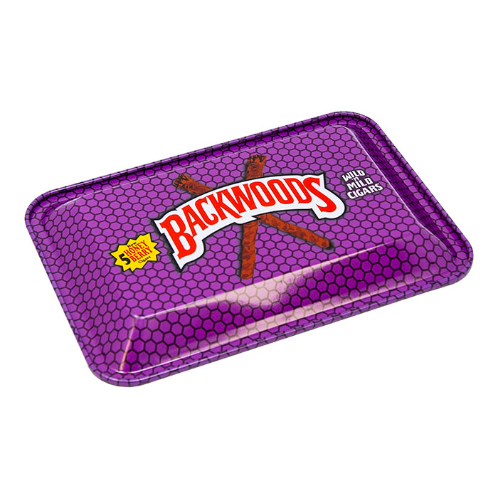 Backwoods Purple Small Rolling Tray With Magnetic Lid