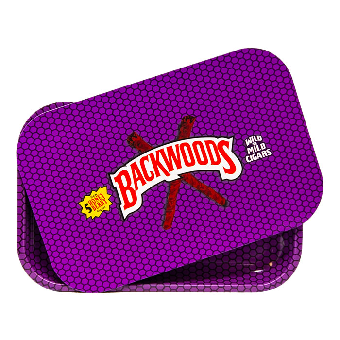 Backwoods Purple Medium Rolling Tray With Lid