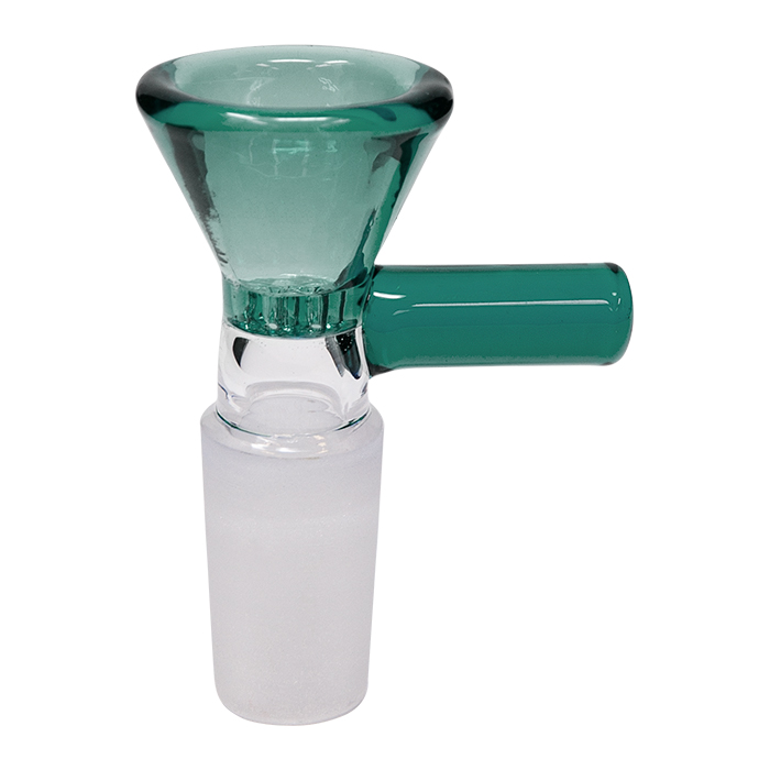 Lake Green Glass Honey Comb Bowl With Straight Handle 14MM