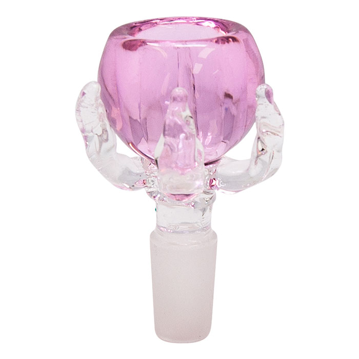 Pink Glass Bowl Hold In Paw 14mm