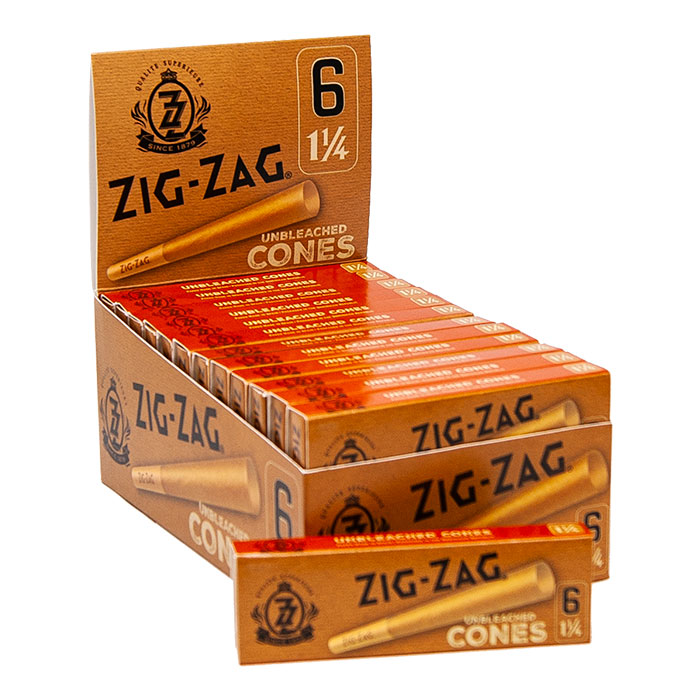 Zig Zag Ultra Thin Slow Burning Cones 1 1/4