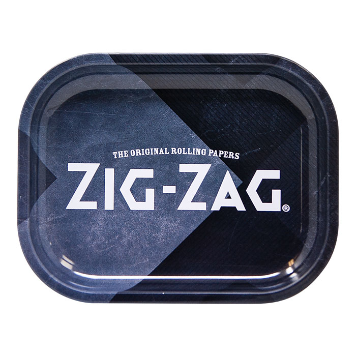 Zig Zag Black Metal Small Rolling Tray