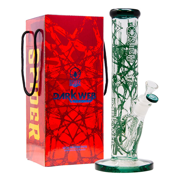 Teal Darkweb Series 12 Inches Bong from the house of Spider Glass