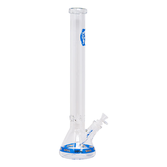 Soul Glass 9mm Thick Blue Glass Beaker Bong 24 Inches