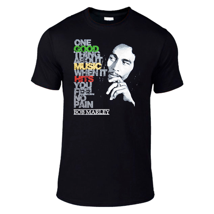 Bob Marley Black Cotton T-shirt