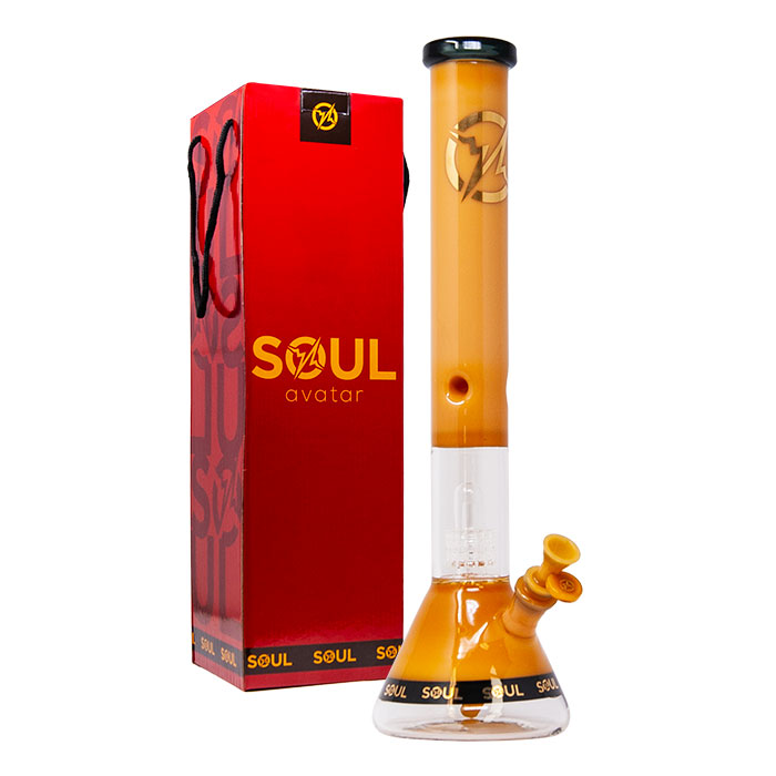 Jade Yellow Soul Glass Avatar Series 18 Inches Bong