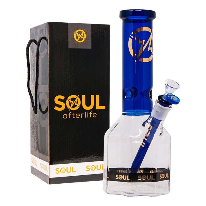 Blue Afterlife Series 12 Inches Octagon Bong By Soul Glass