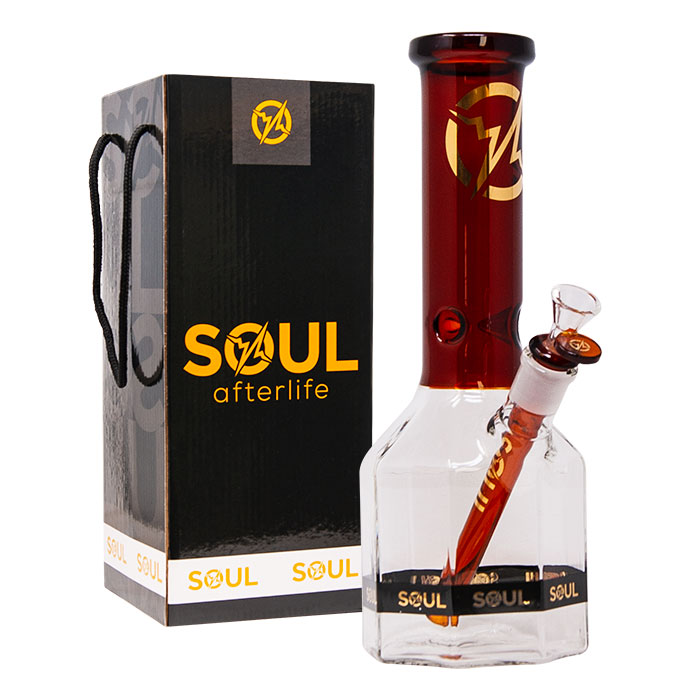 Amber Afterlife Series 12 Inches Octagon Bong By Soul Glass