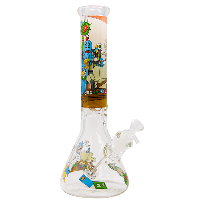 Rick N Morty 14 Inches Glass Bong