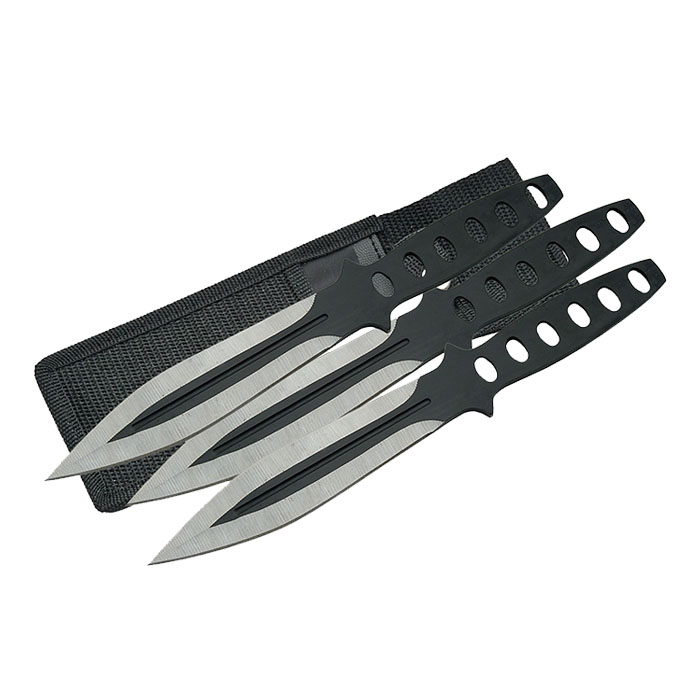 Black Streak Triple Throwing Knife 8 Inches