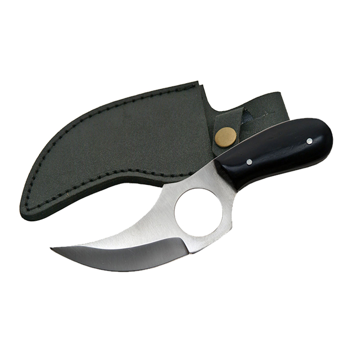 Black Short Skinner Hunting Knife 5 Inches