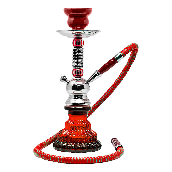 Beaded Design Red Hookah 12 Inches