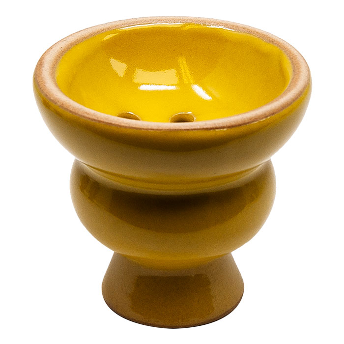Yellow Ceramic Hookah Bowl