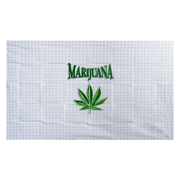 Marijuana Leaves Flag