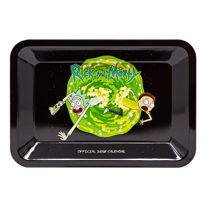Scary Rick and Morty Small Rolling Tray