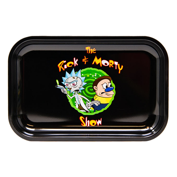 Scared Rick and Morty Medium Rolling Tray