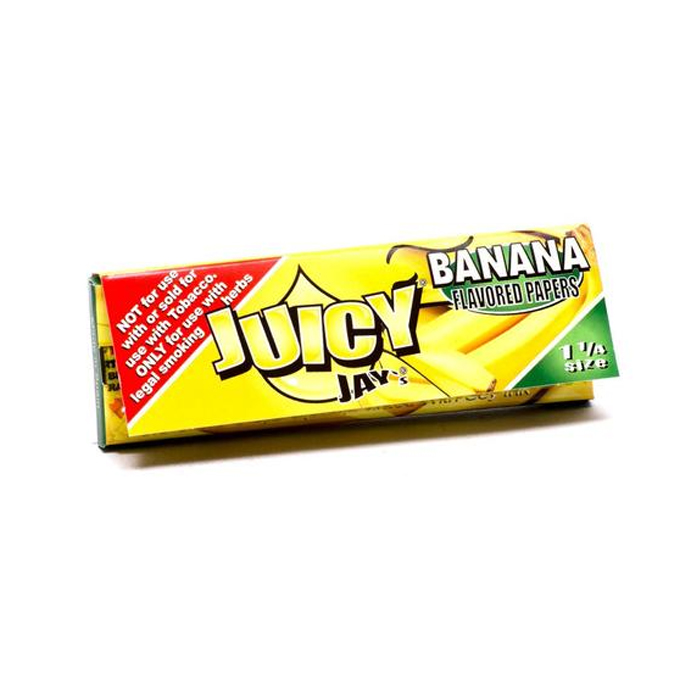 Juicy Jay Banana Rolling Paper 1.25 Ct 24