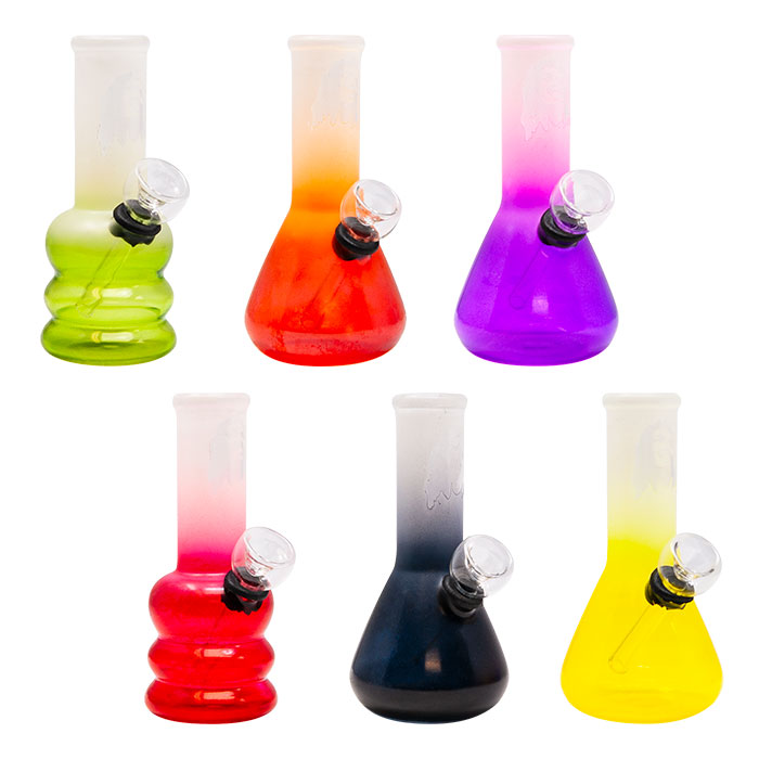 Assorted Design Mini Glass Bong 5 Inches